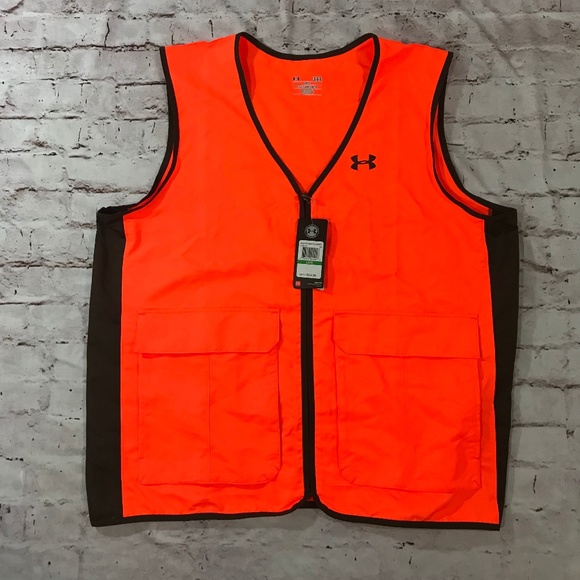 under armour orange hunting vest